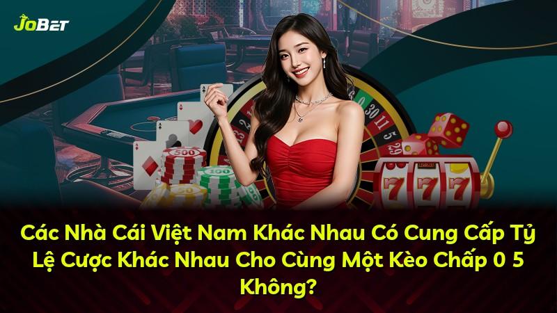 Các Nhà Cái Việt Nam Khác Nhau Có Cung Cấp Tỷ Lệ Cược Khác Nhau Cho Cùng Một Kèo Chấp 0 5 Không?